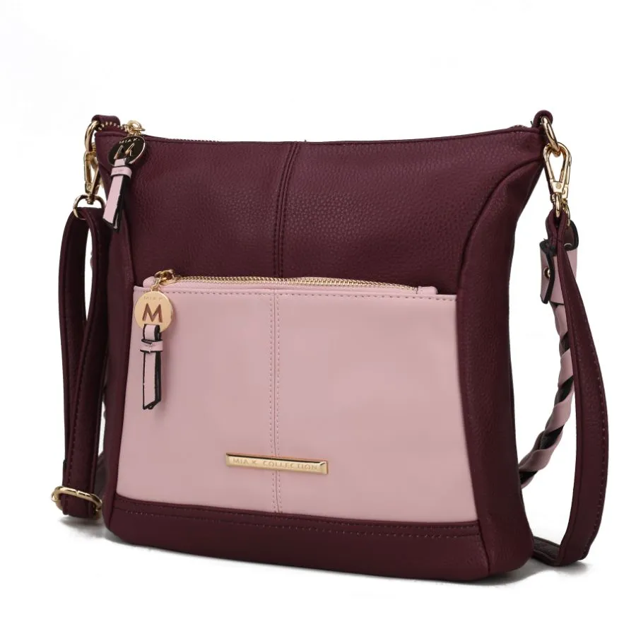 Nala Vegan Color-block Leather Women’s Shoulder Bag