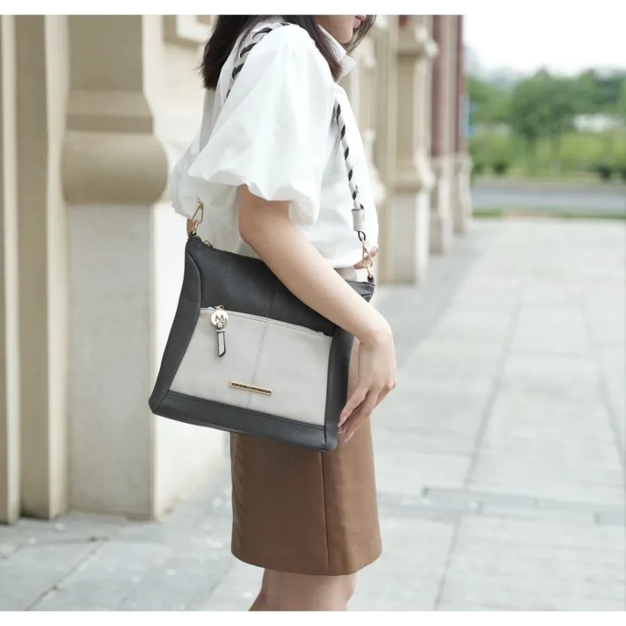 Nala Vegan Color-block Leather Women’s Shoulder Bag