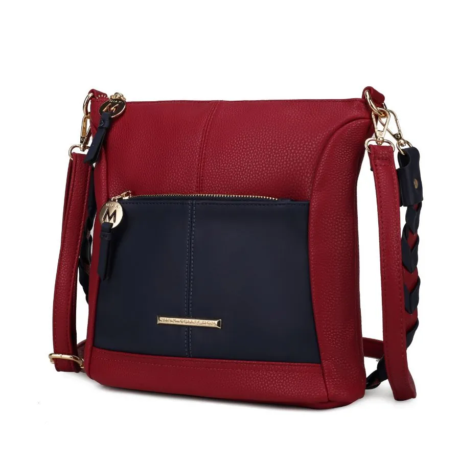 Nala Vegan Color-block Leather Women’s Shoulder Bag