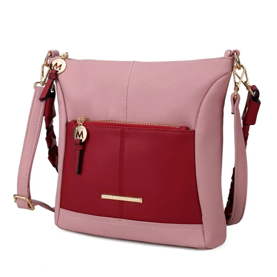 Nala Vegan Color-block Leather Women’s Shoulder Bag