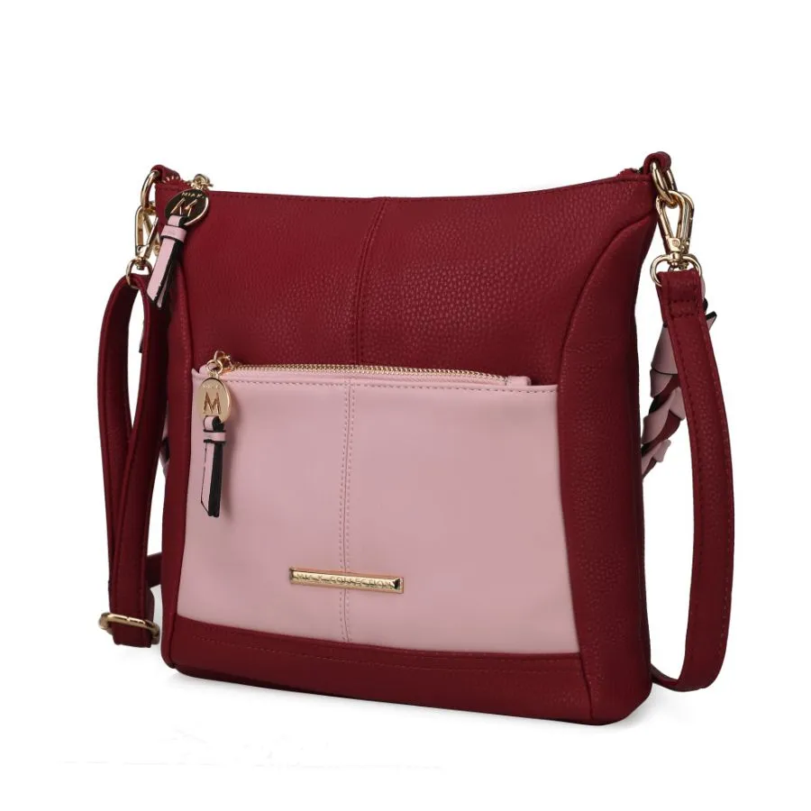 Nala Vegan Color-block Leather Women’s Shoulder Bag