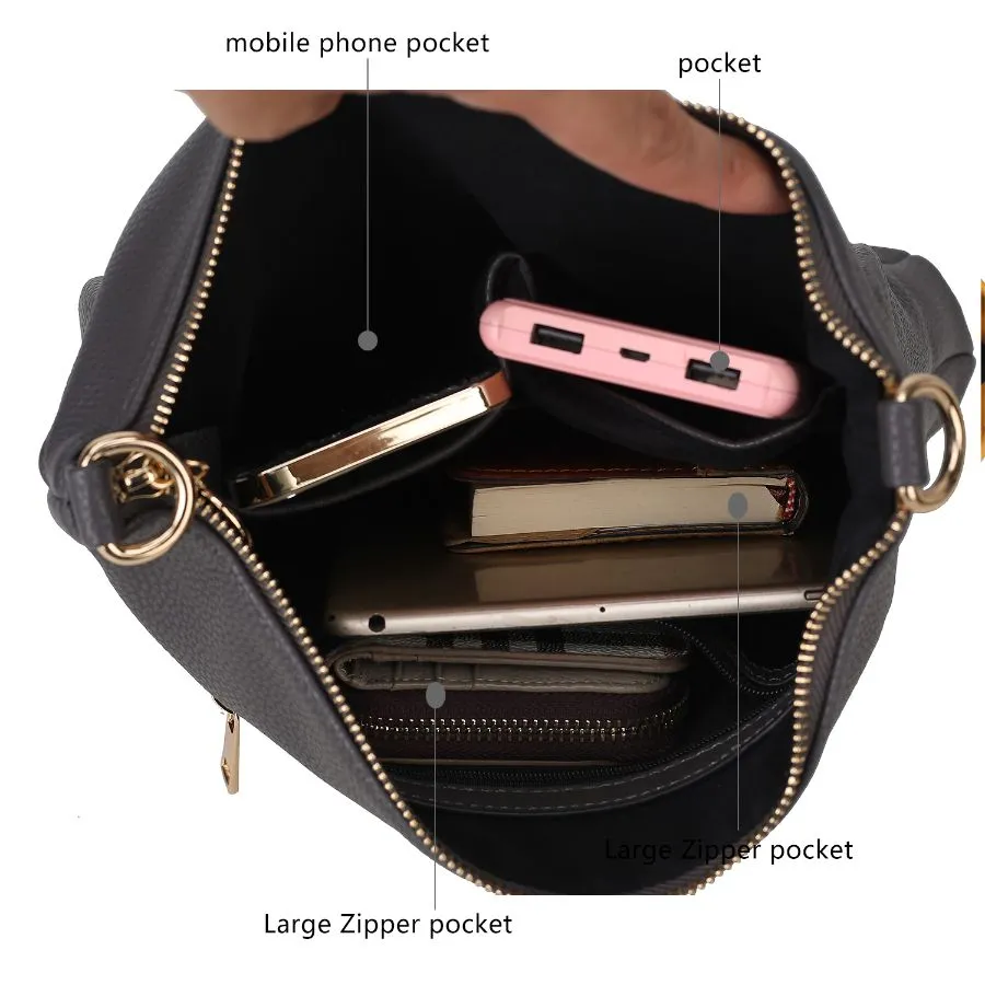 Nala Vegan Color-block Leather Women’s Shoulder Bag