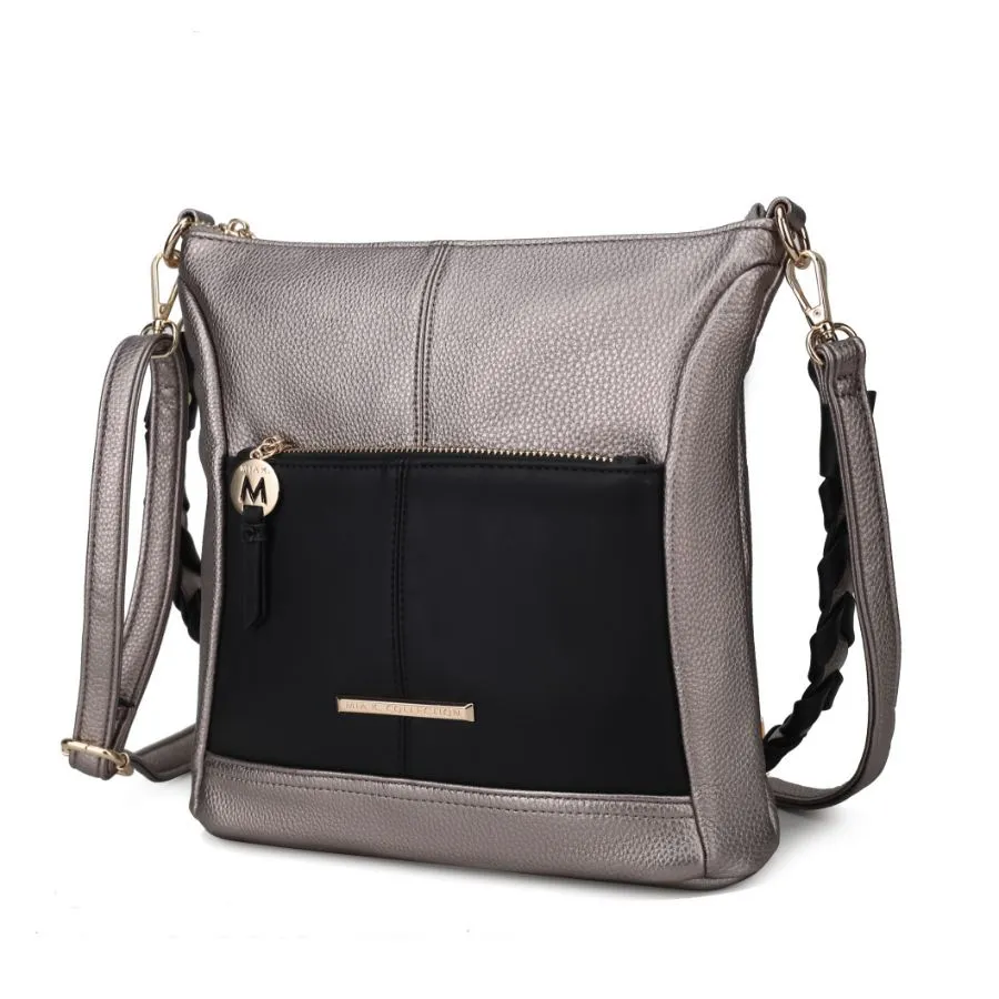 Nala Vegan Color-block Leather Women’s Shoulder Bag