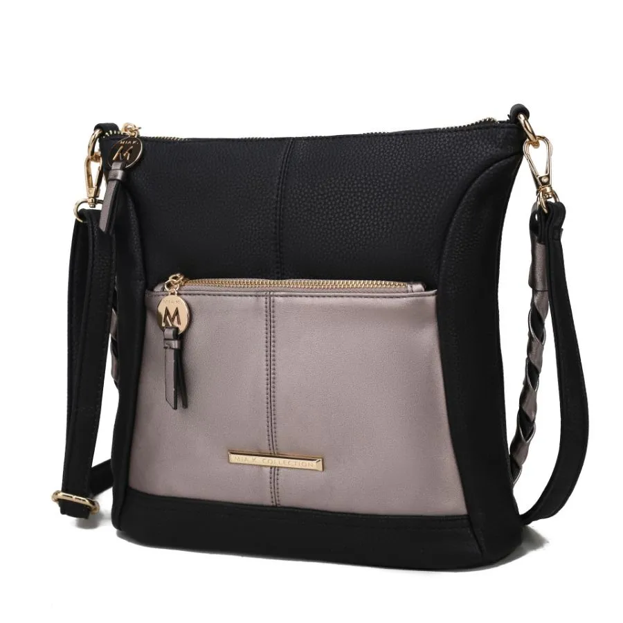Nala Vegan Color-block Leather Women’s Shoulder Bag