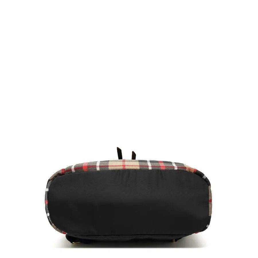 Nishi Nylon Plaid Backpack for Women's