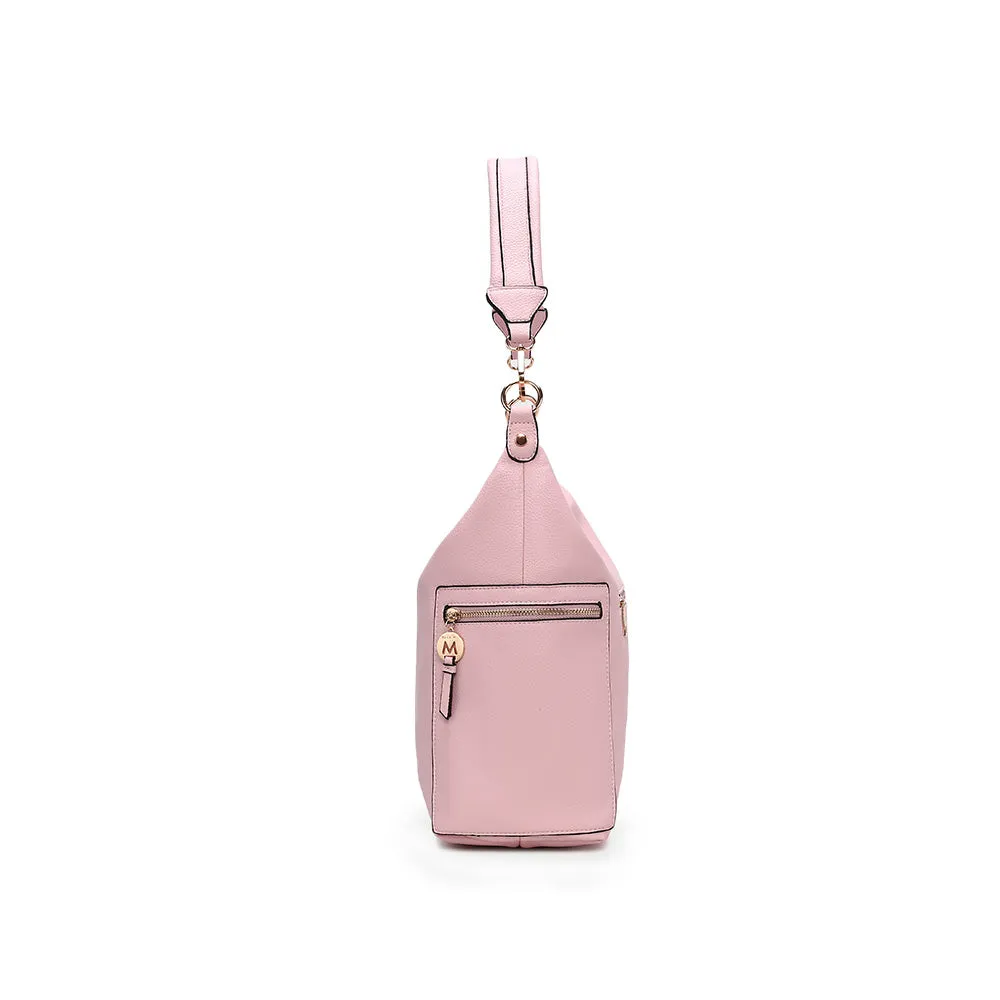 Ophelia Vegan Leather Women’s Hobo Bag with Wallet – 2 pieces