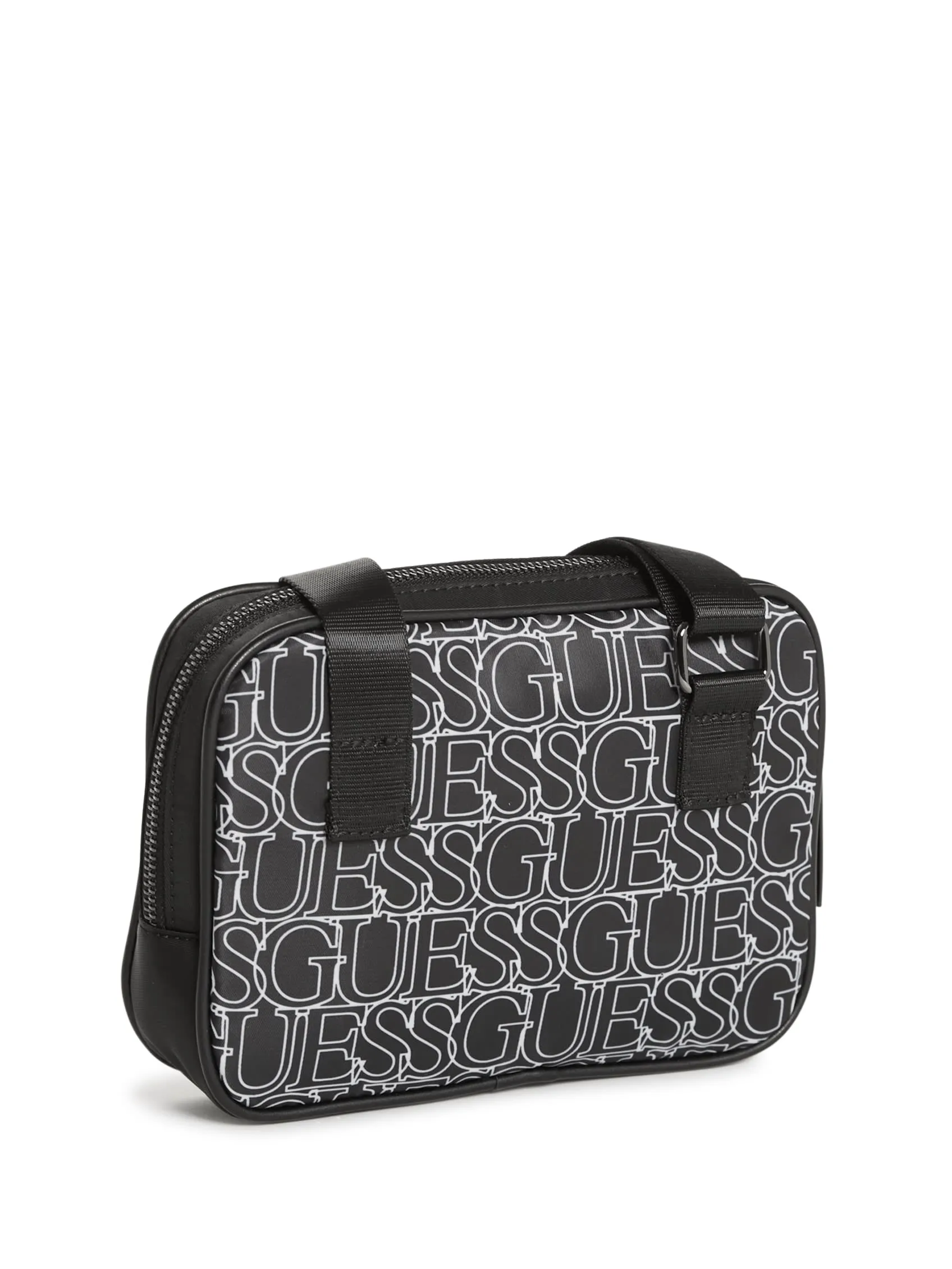 Outline Logo Print Nylon Crossbody