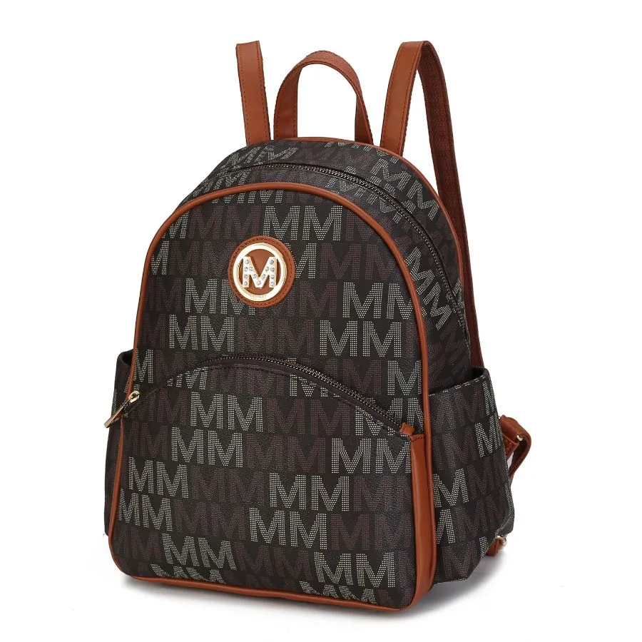 Palmer Vegan Leather Signature logo-print Women’s Backpack
