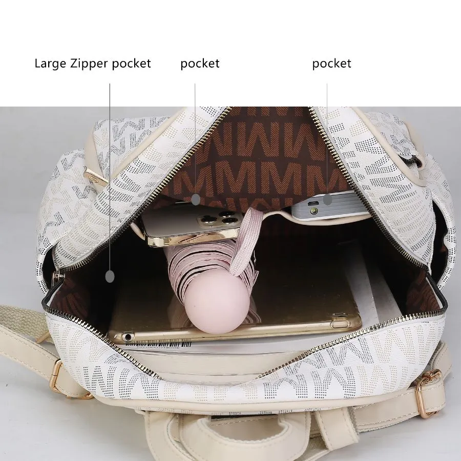 Palmer Vegan Leather Signature logo-print Women’s Backpack