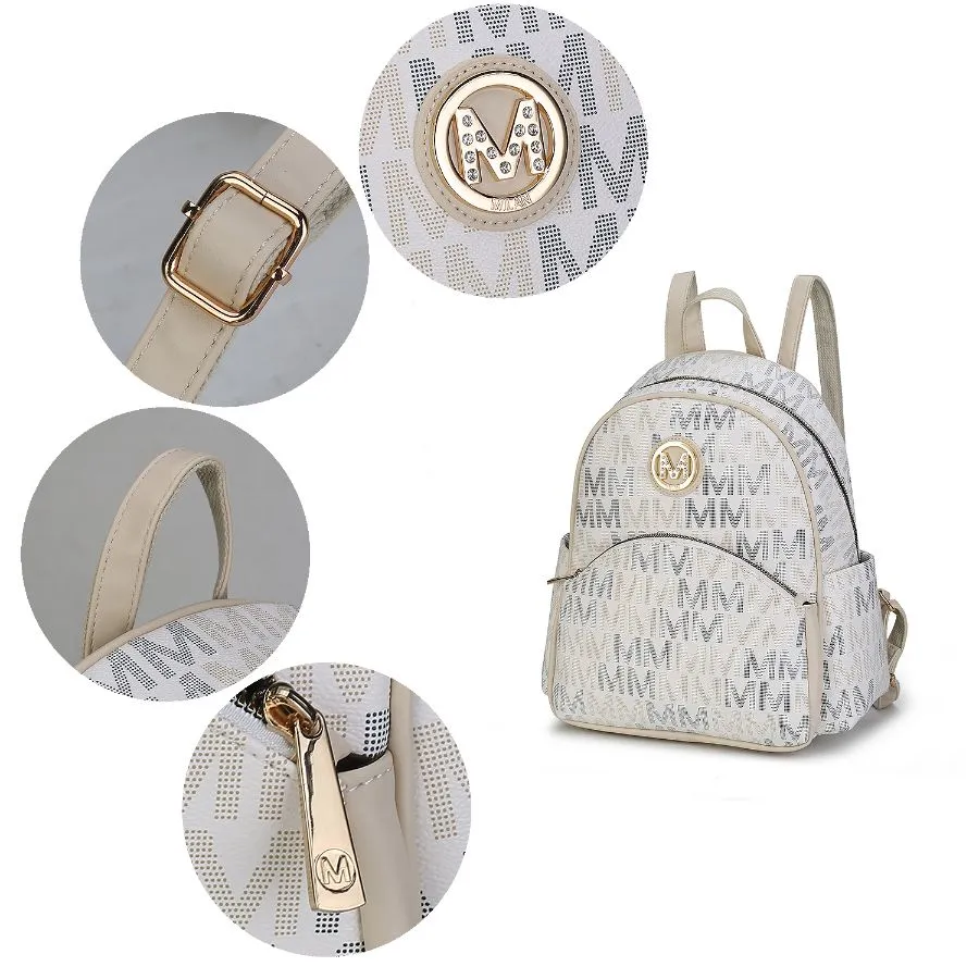 Palmer Vegan Leather Signature logo-print Women’s Backpack