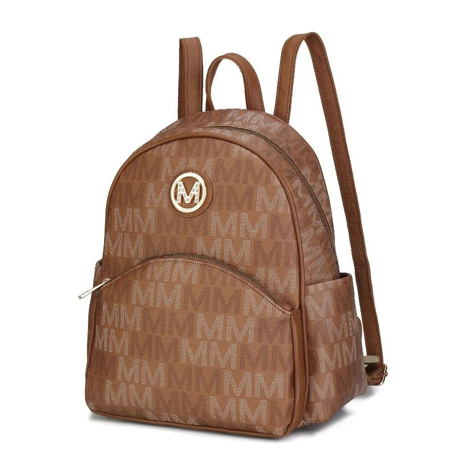 Palmer Vegan Leather Signature logo-print Women’s Backpack