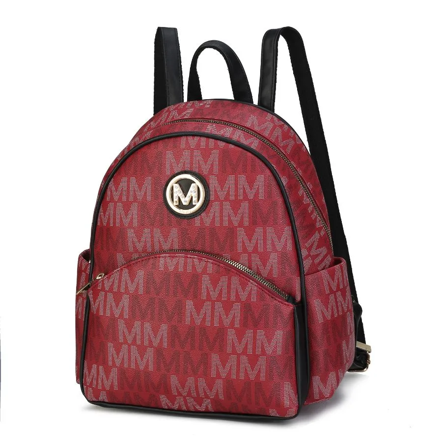 Palmer Vegan Leather Signature logo-print Women’s Backpack
