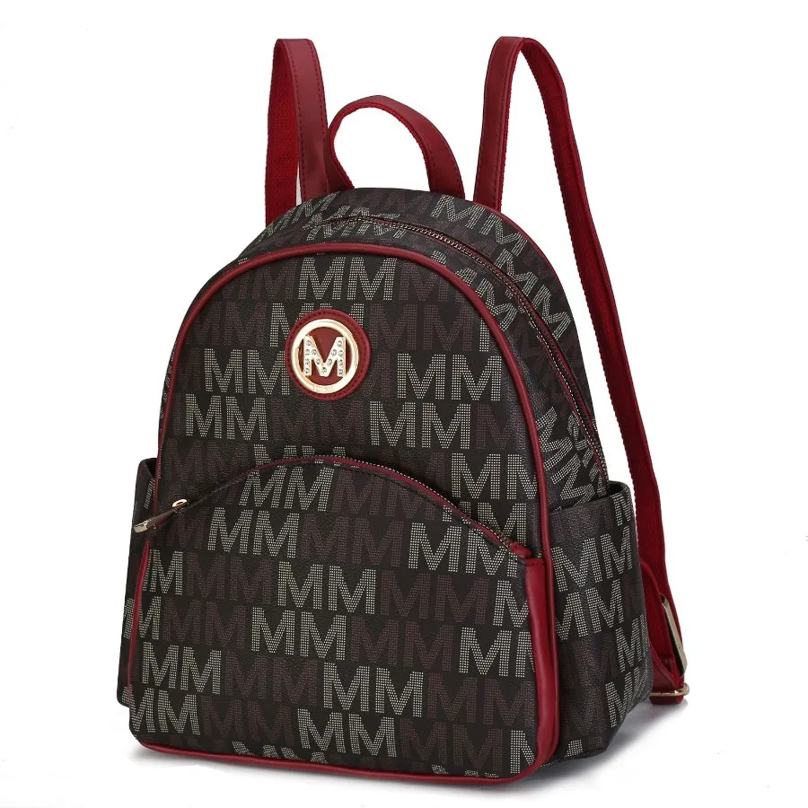 Palmer Vegan Leather Signature logo-print Women’s Backpack