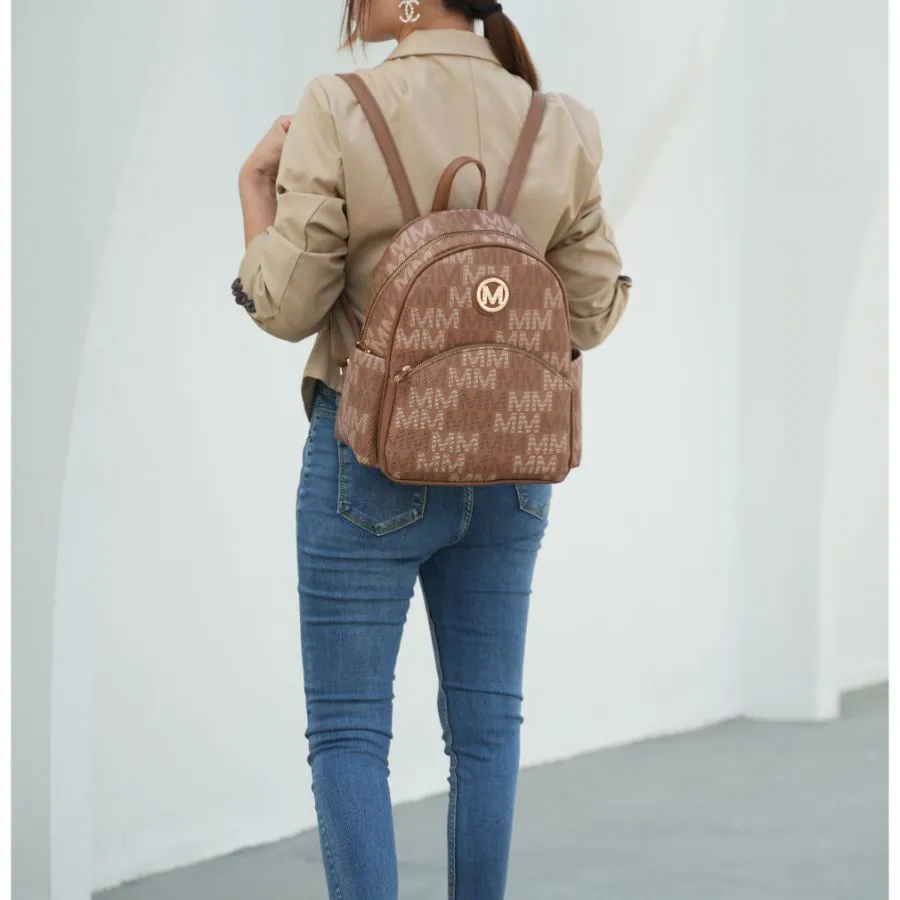 Palmer Vegan Leather Signature logo-print Women’s Backpack