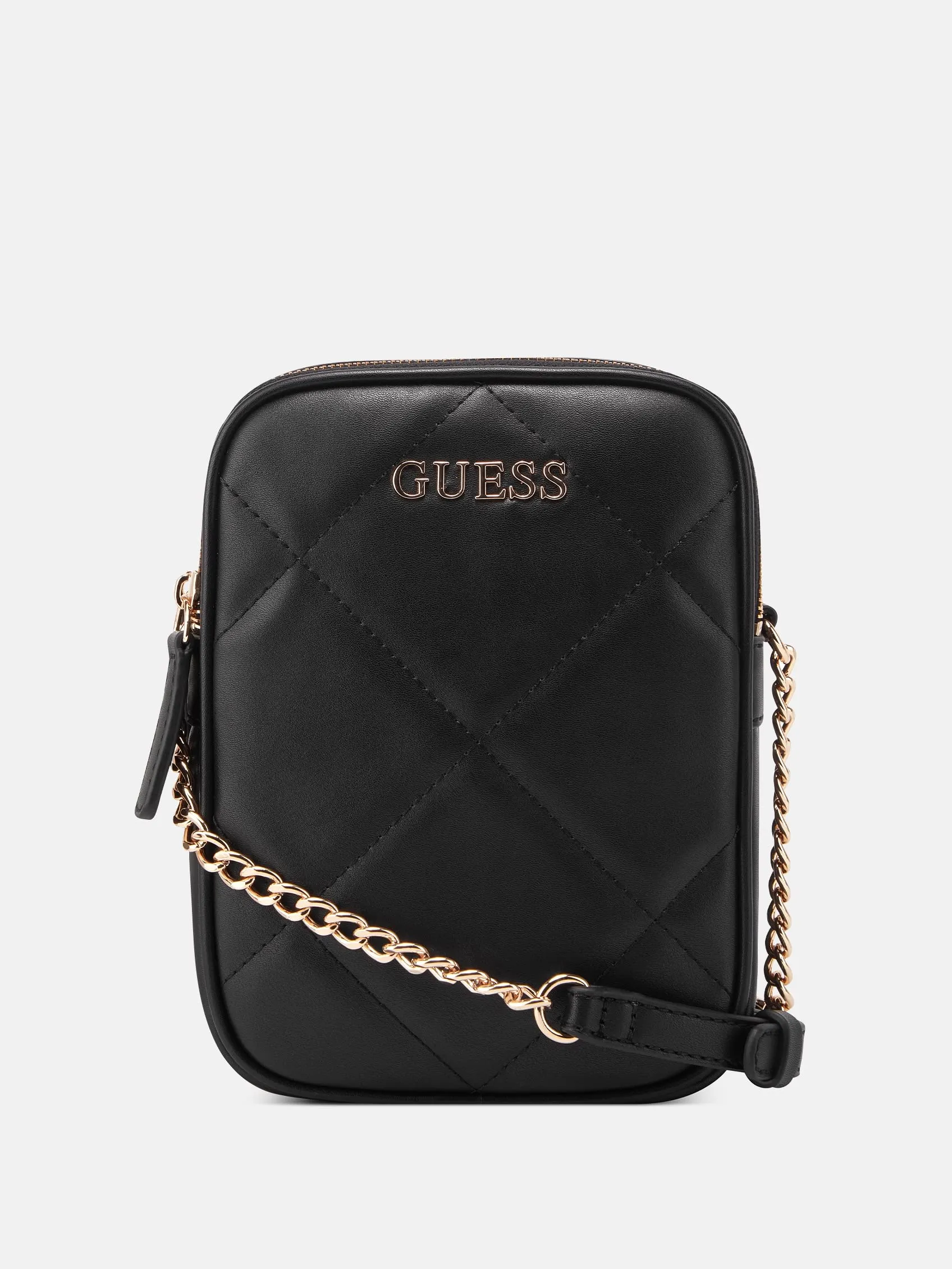 Quincey Quilted Mini Double-Zip Crossbody
