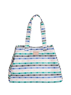 Rainbow Logo Canvas Tote
