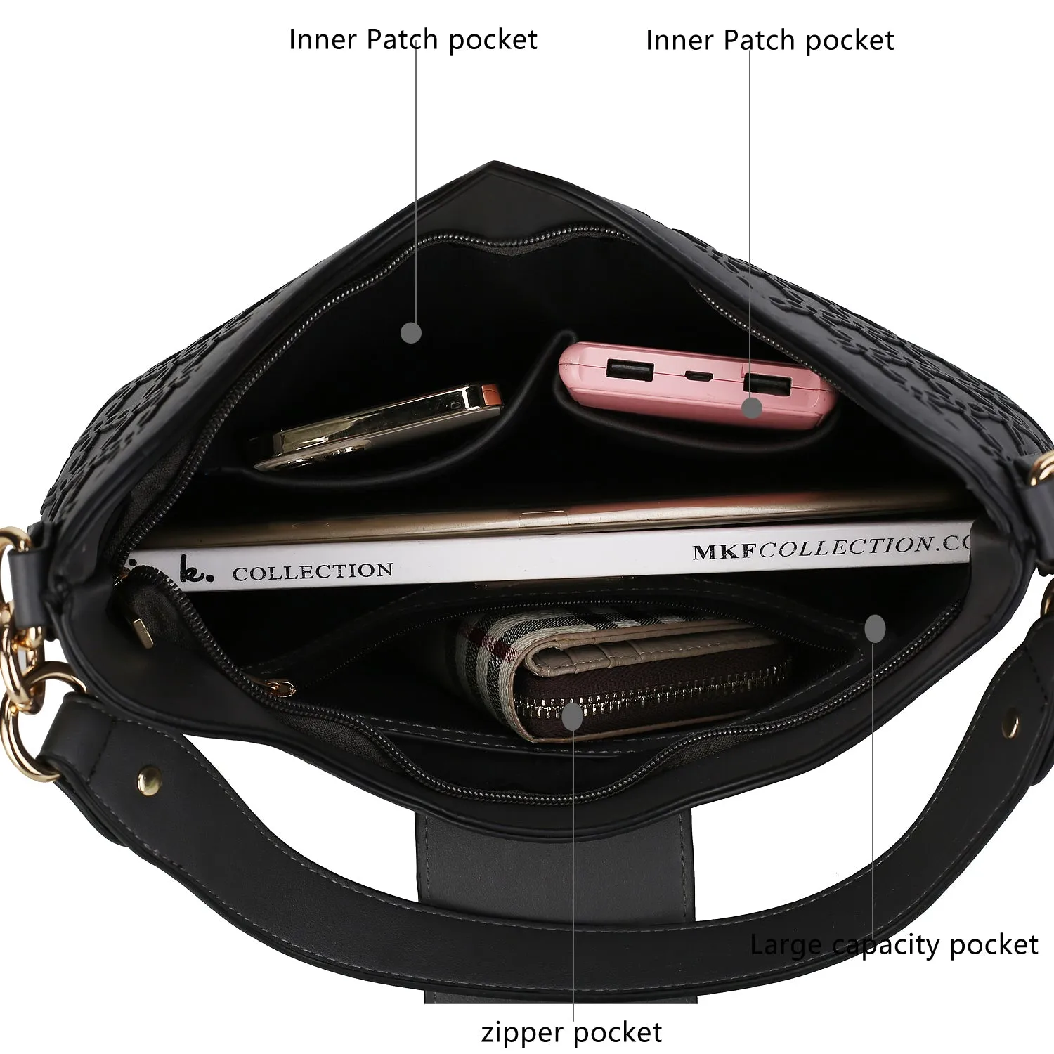Reed Shoulder Bag with Wallet - 2pieces