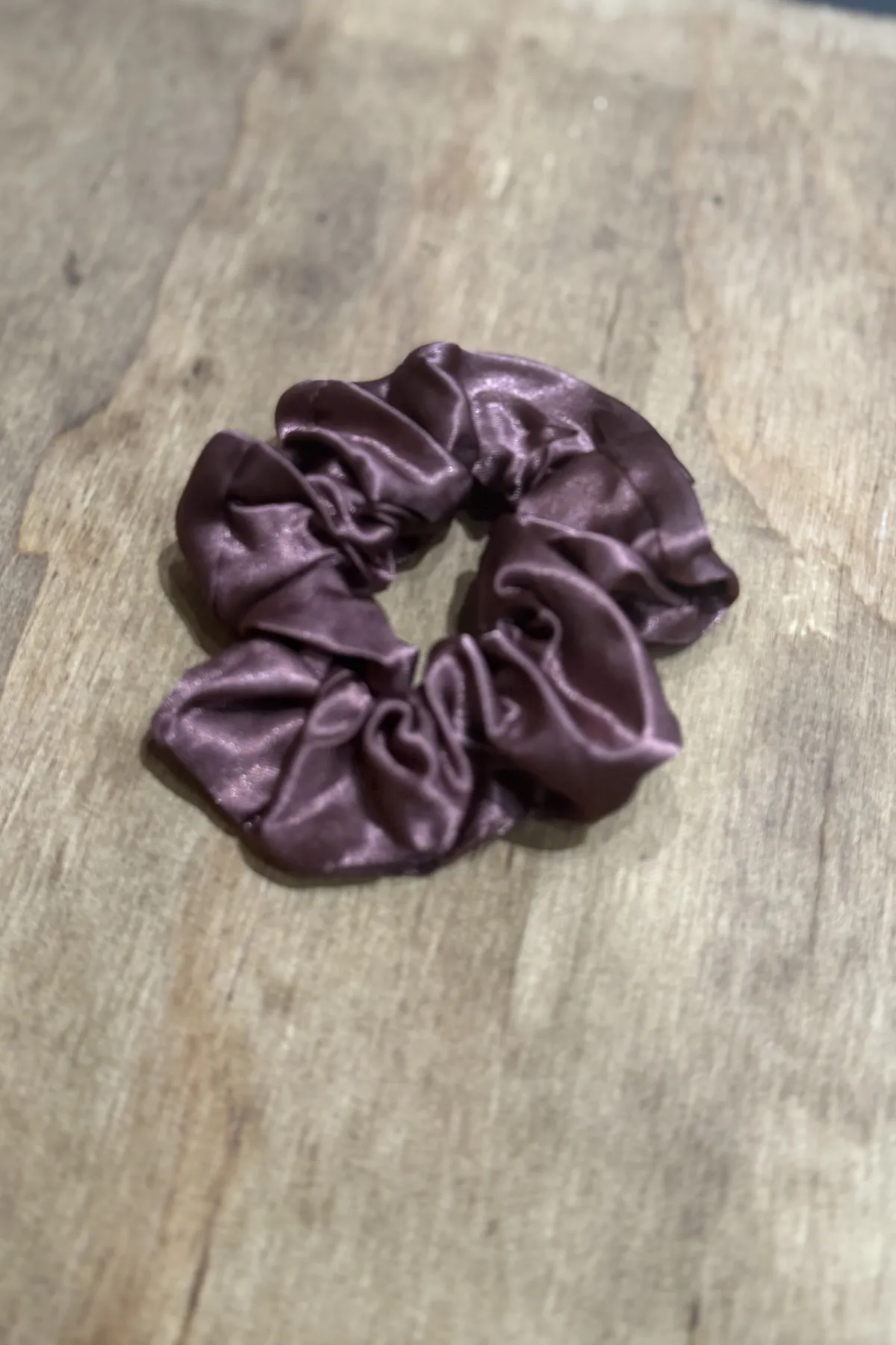 Satin Scrunchie - Dark Purple