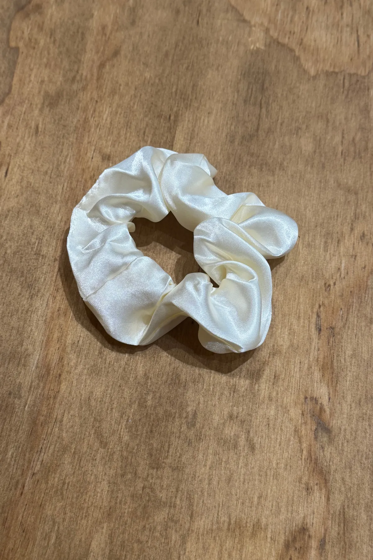 Satin Scrunchie - White