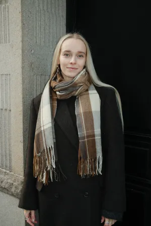 Scarf - Brown / Black