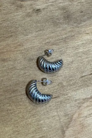 Sea Swirl Studs - Silver