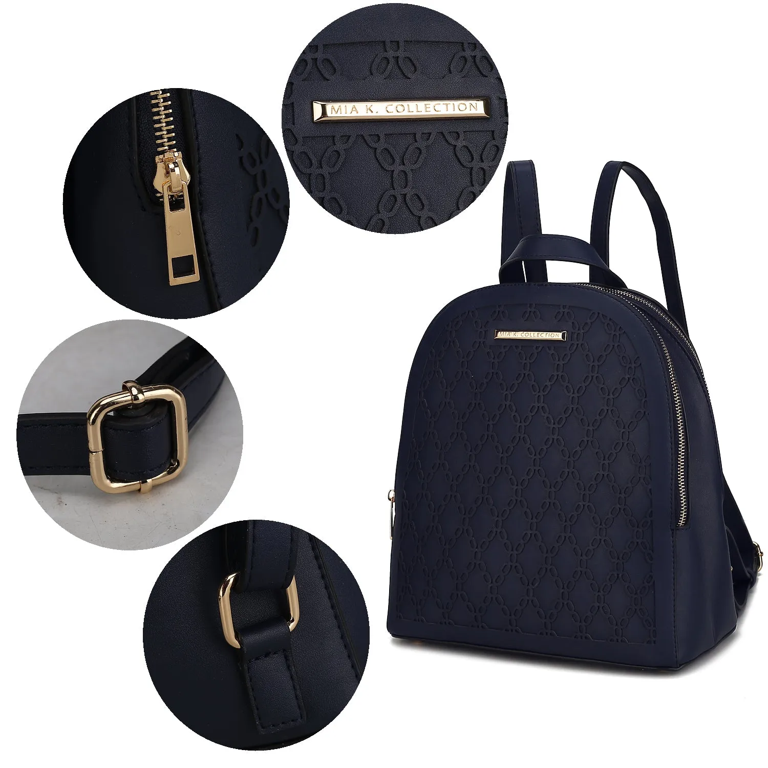Sloane Vegan Leather Multi compartment Backpack