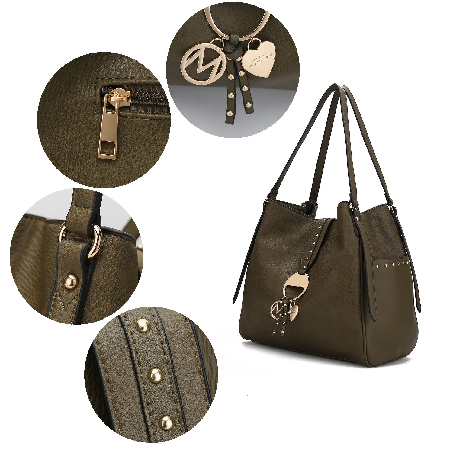 Stellini Hobo Handbag with wristlet