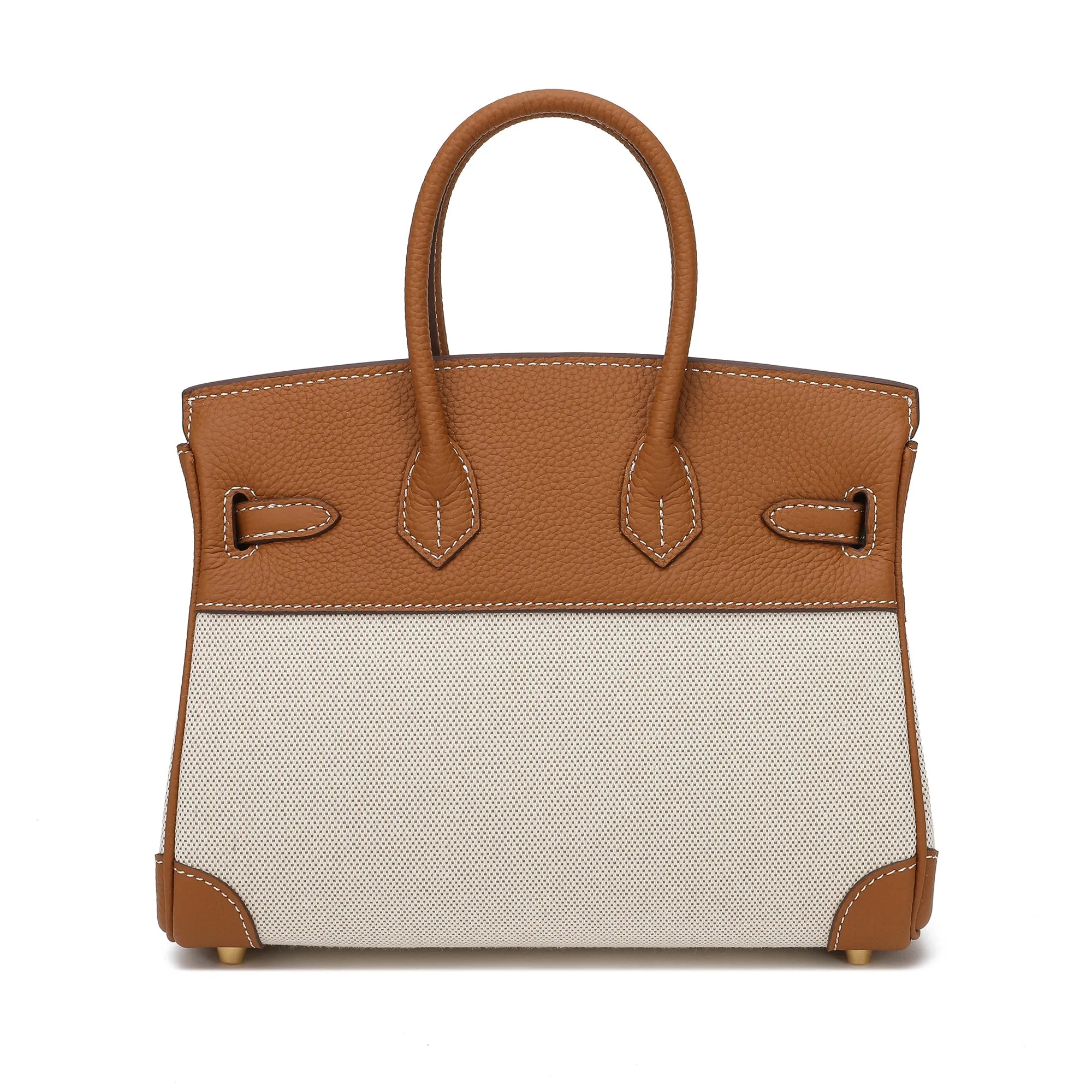Tiffany & Fred Canvas & Leather Satchel/Shoulder Bag