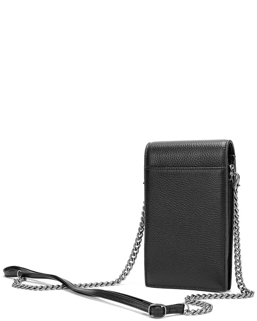 Tiffany & Fred Full-Grain Leather Crossbody Phone Bag
