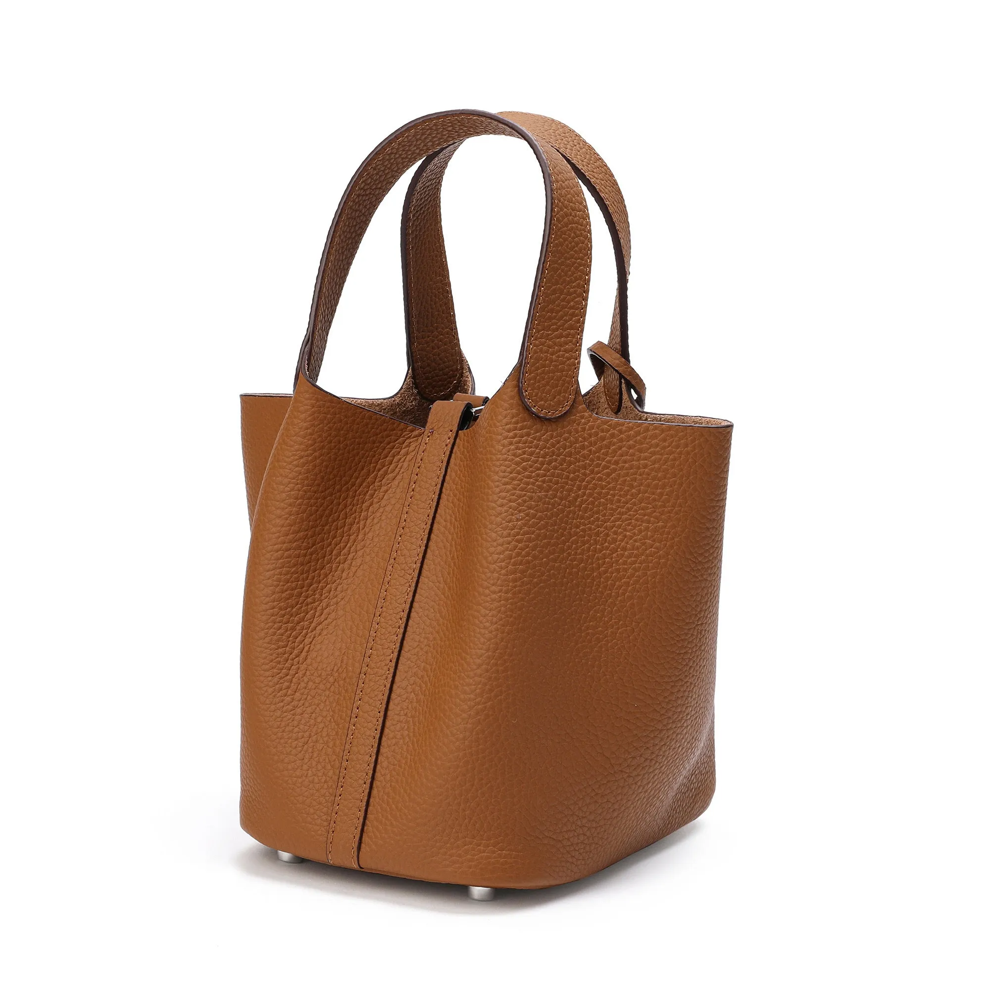 Tiffany & Fred Full-grain Leather Top-Handle Bag