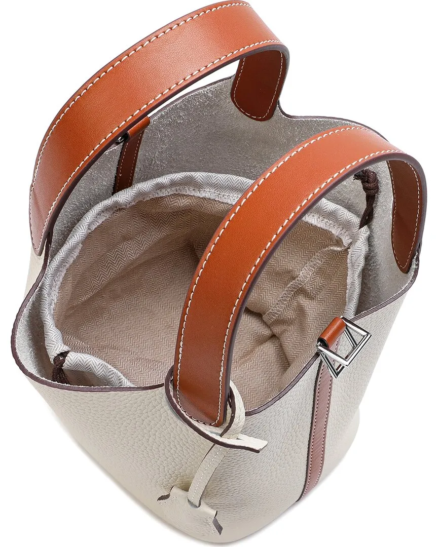 Tiffany & Fred Full-Grain Leather Top Handle Bag