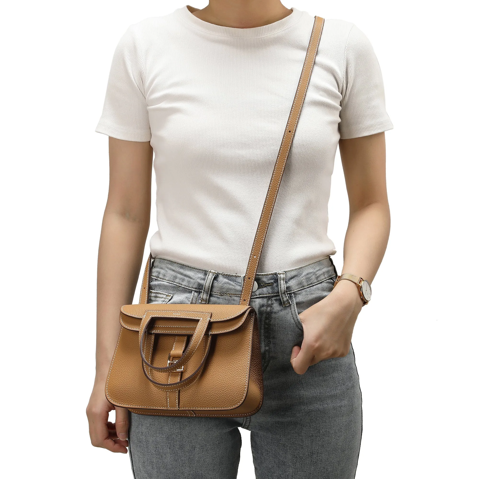 Tiffany & Fred  Full-grain soft leather Crossbody