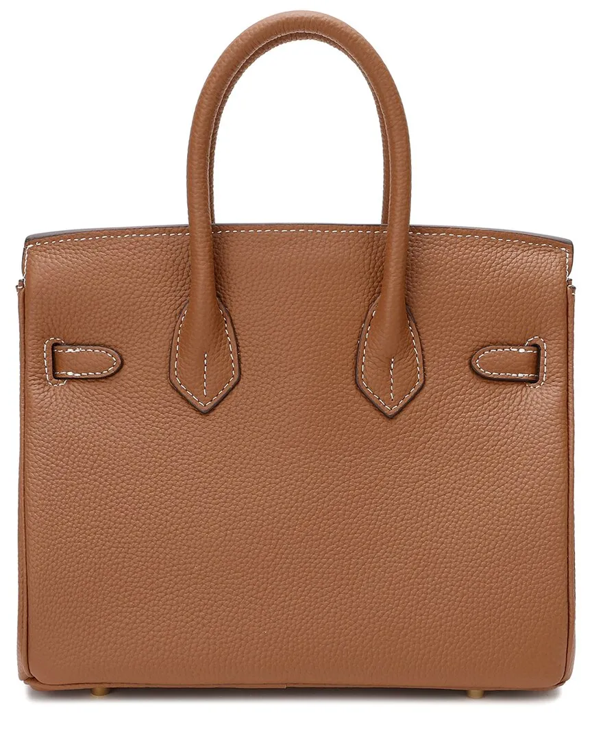 Tiffany & Fred Paris Leather Top Handle Shoulder Bag