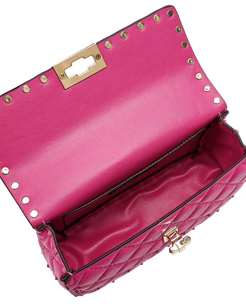 Tiffany & Fred Paris Quilted & Studded Leather Crossbody