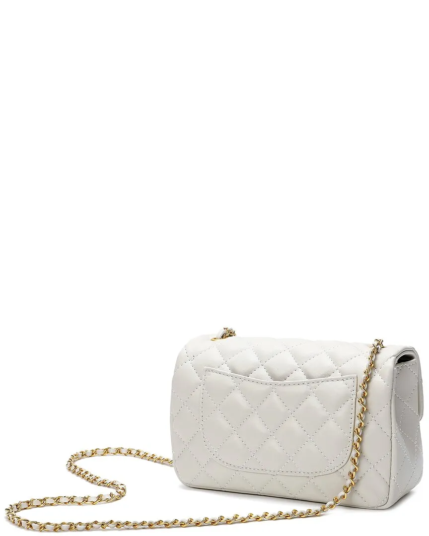 Tiffany & Fred Quilted Sheepskin Leather Crossbody