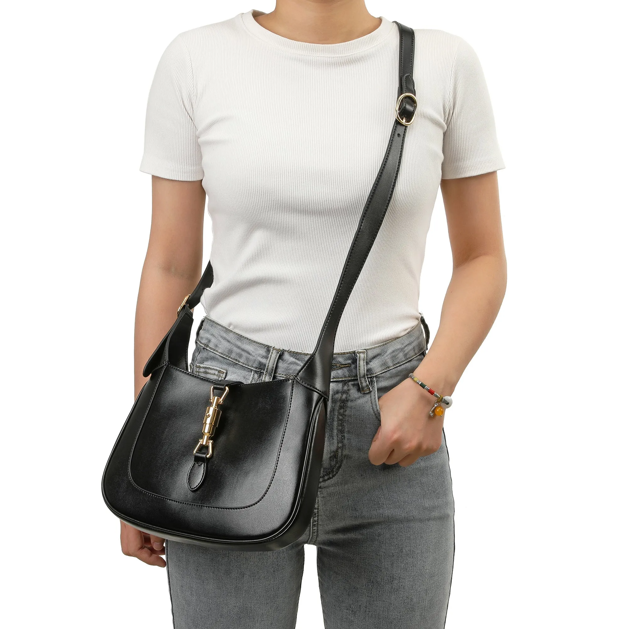 Tiffany & Fred Smooth Leather Hobo/Shoulder Bag