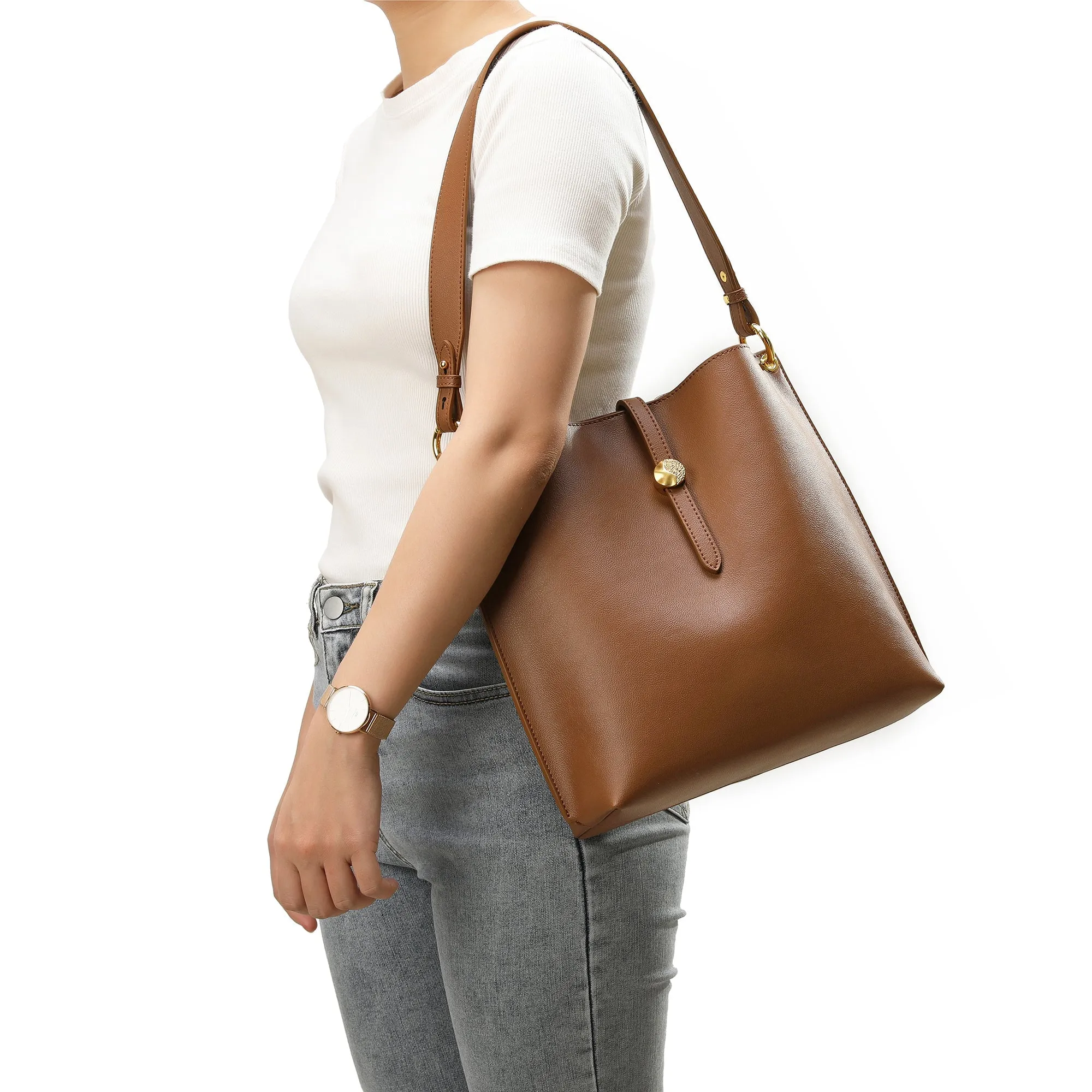 Tiffany & Fred Smooth Leather Shoulder Bag