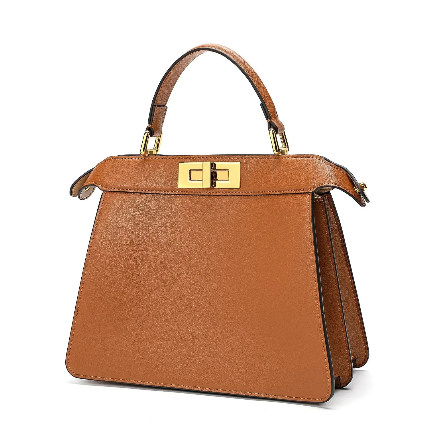 Tiffany & Fred Smooth Nappa Leather Satchel/ Shoulder bag