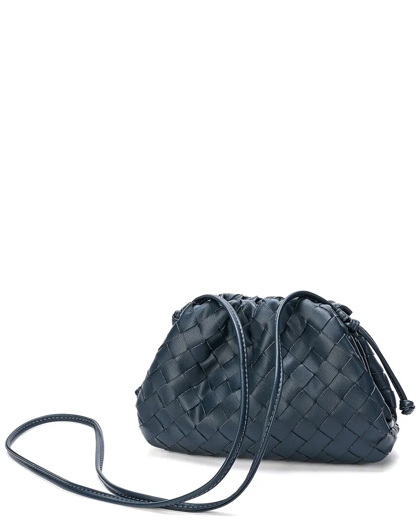 Tiffany & Fred Woven Leather Crossbody Pouch
