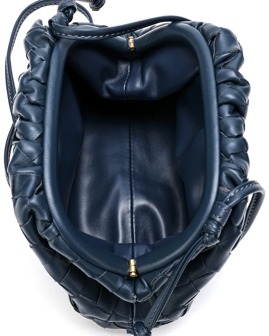 Tiffany & Fred Woven Leather Crossbody Pouch