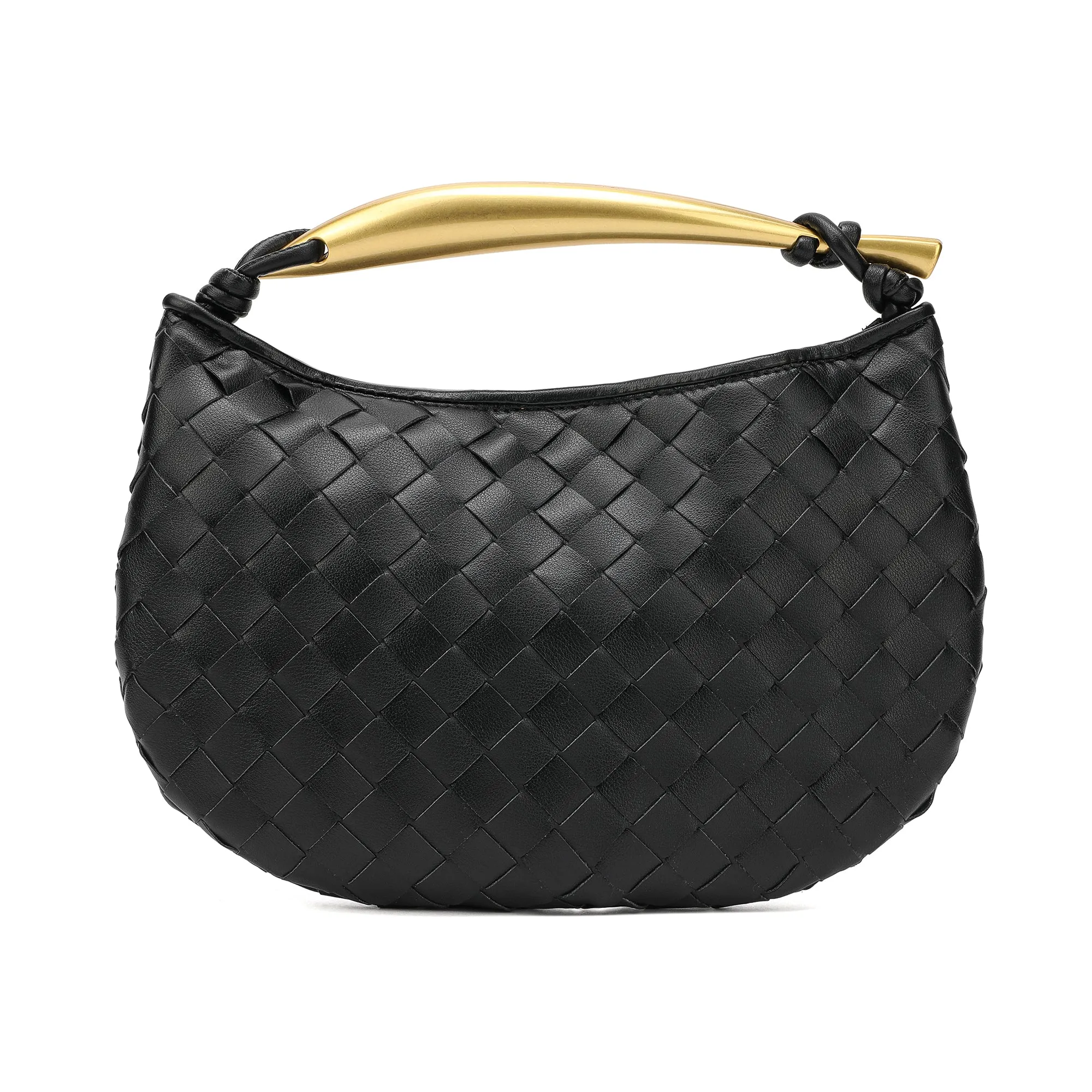 Tiffany & Fred Woven Leather Top-Handle Bag/Clutch