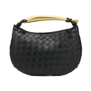 Tiffany & Fred Woven Leather Top-Handle Bag/Clutch