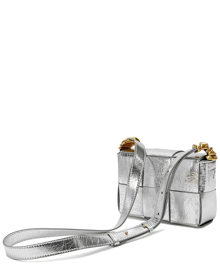 Tiffany & Fred Woven Metallic Leather Crossbody