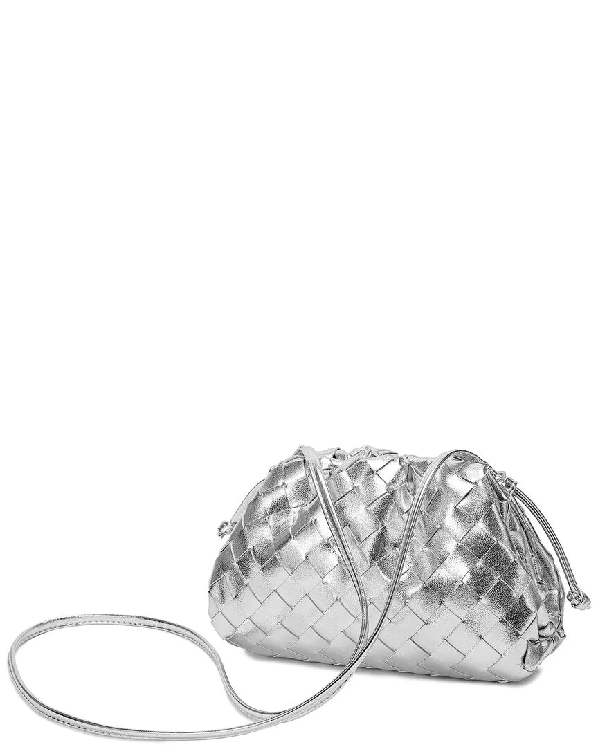 Tiffany & Fred Woven Metallic Leather Pouch