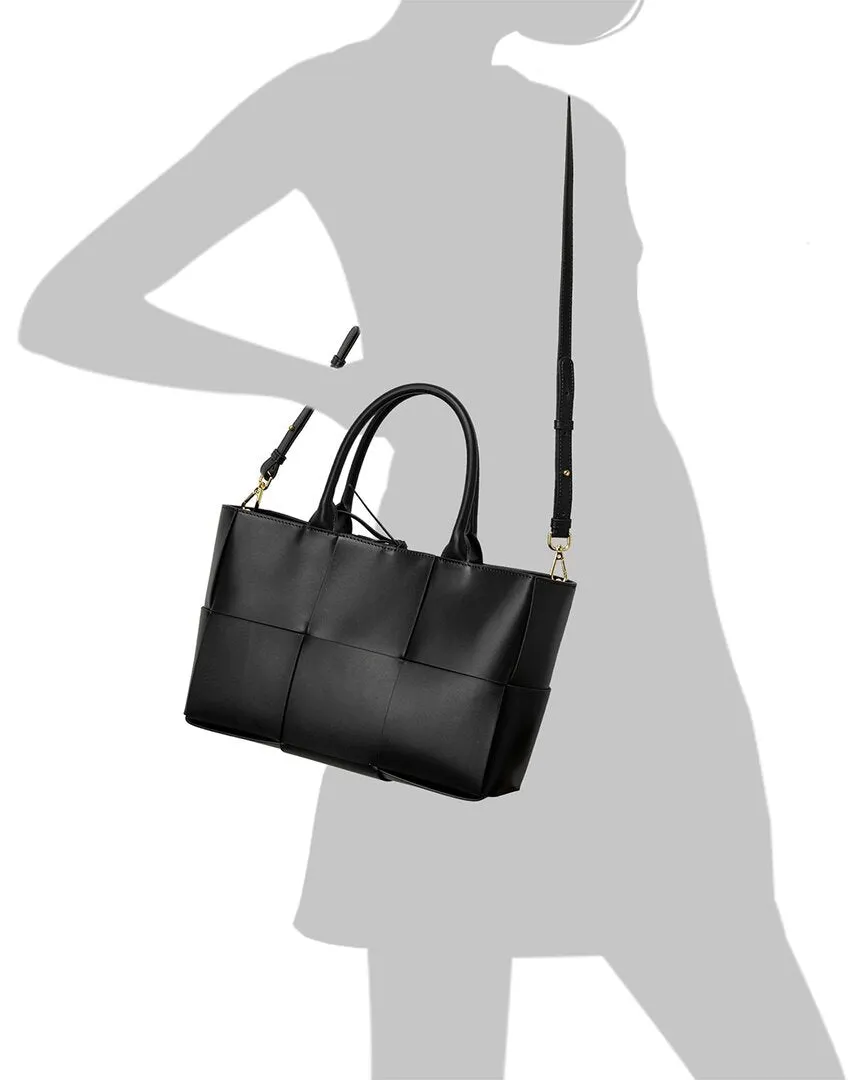 Tiffany & Fred Woven Smooth Leather Tote