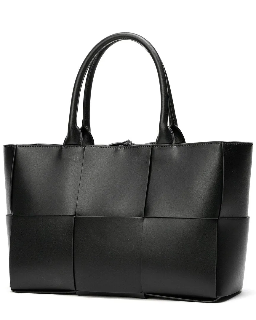 Tiffany & Fred Woven Smooth Leather Tote