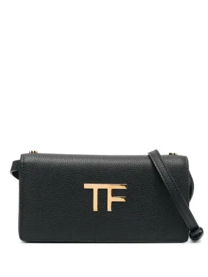 Tom Ford Womens Mini Leather Crossbody Bag In Black