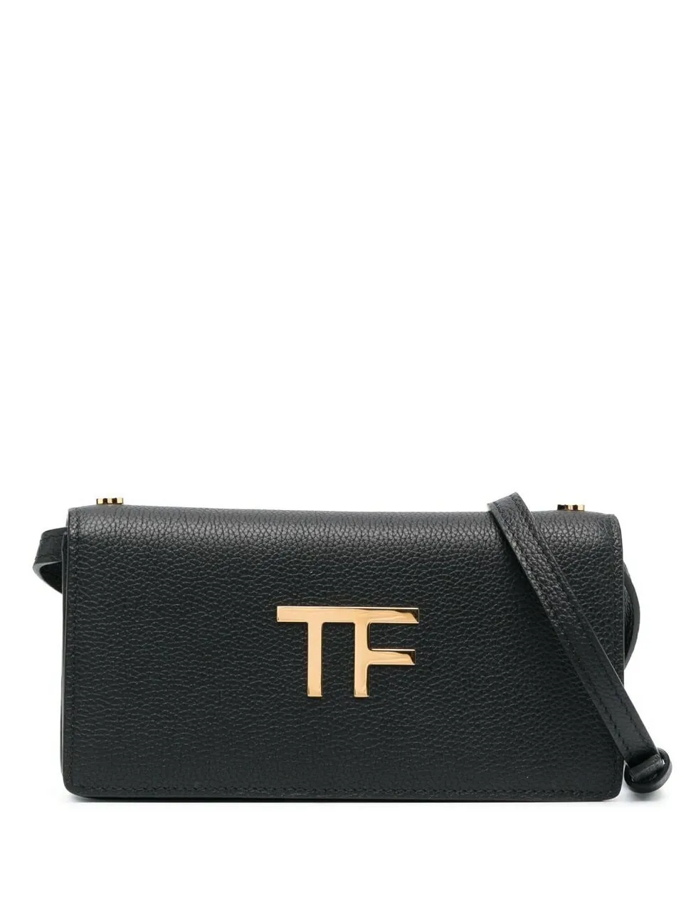 Tom Ford Womens Mini Leather Crossbody Bag In Black