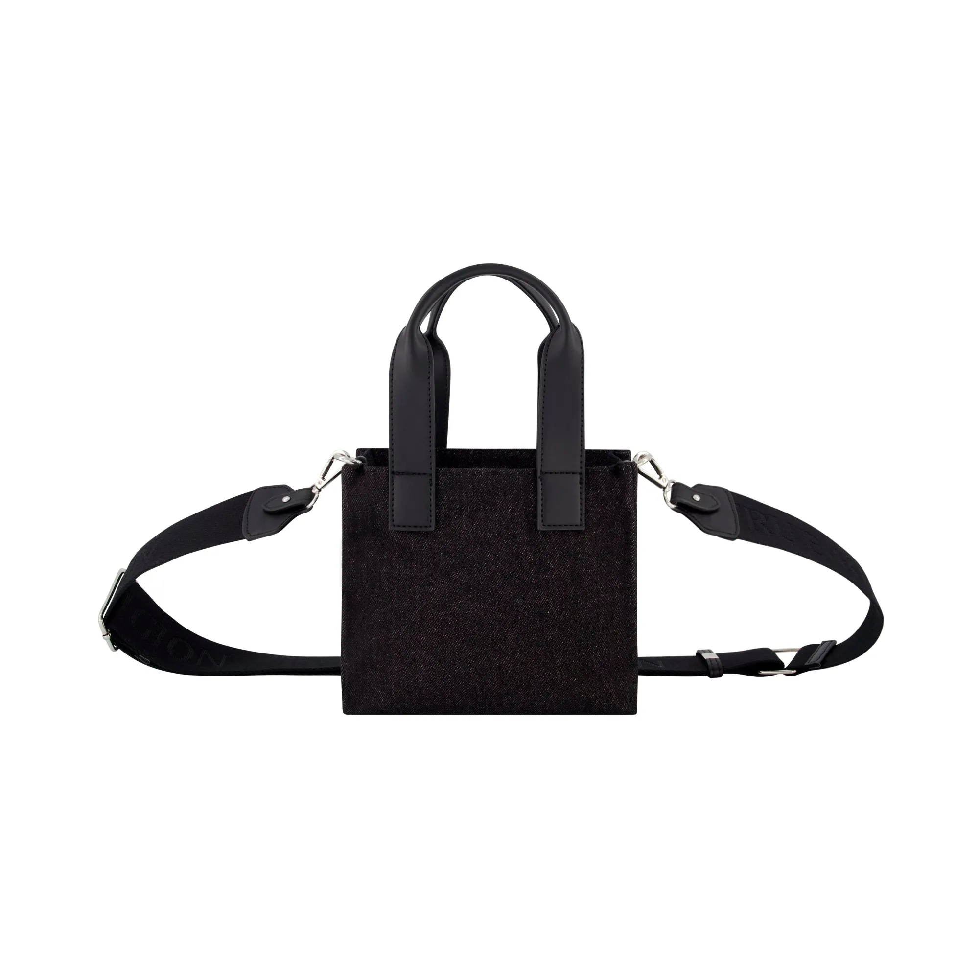 True Religion Mini Black Denim Tote