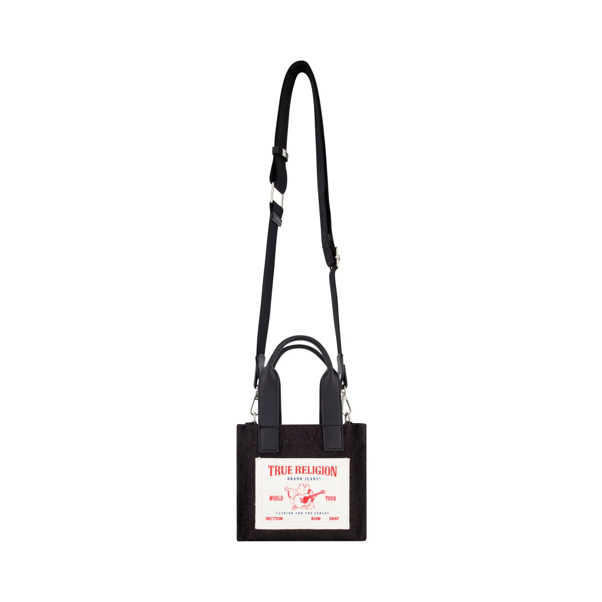 True Religion Mini Black Denim Tote